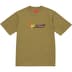 Supreme Cursive S/S Top - Dusty Olive (front)