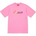 Supreme Cursive S/S Top - Pink (front)