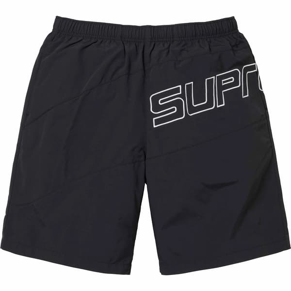 Supreme Curve Nylon Short - Black (front)