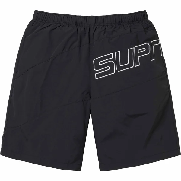 Supreme Curve Nylon Short - Black (front)