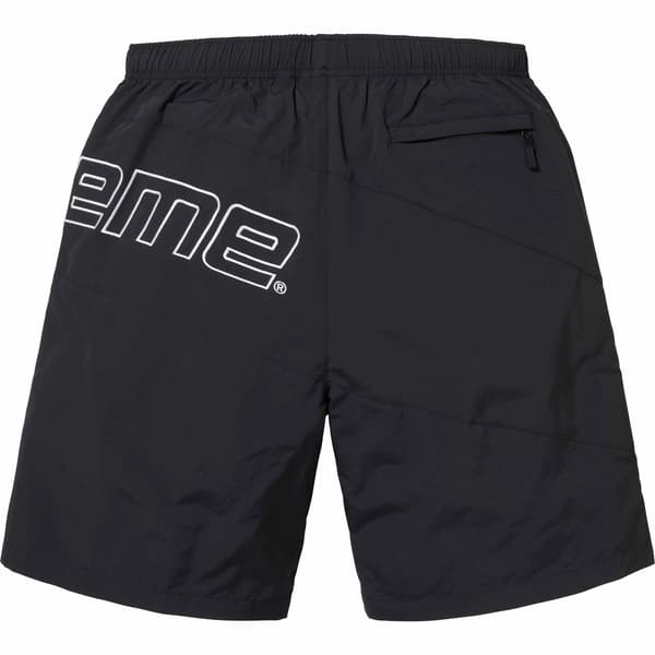 Supreme Curve Nylon Short - Black (front)