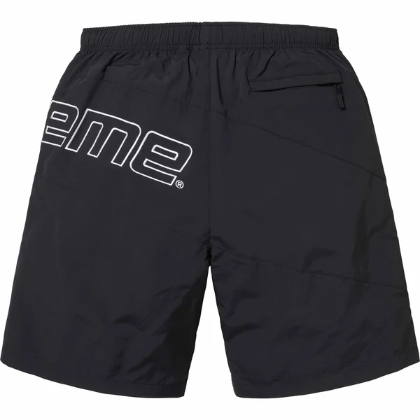 Supreme Curve Nylon Short - Black (front)