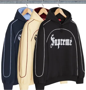 Supreme Curve Piping Hooded Sweatshirt