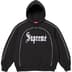 Supreme Curve Piping Hooded Sweatshirt - Black (front)