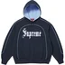 Supreme Curve Piping Hooded Sweatshirt - Navy (front)