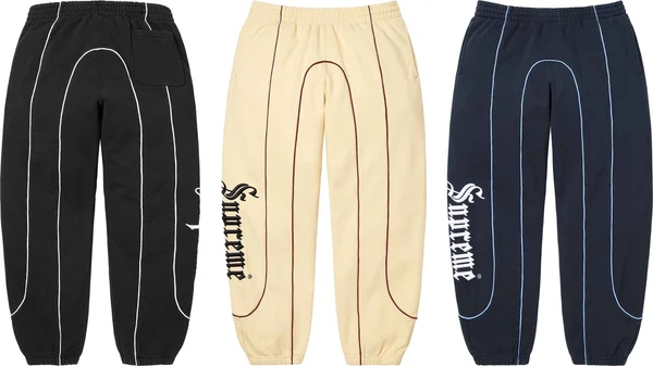Supreme Curve Piping Sweatpant - Product Image