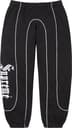 Supreme Curve Piping Sweatpant - Black (front)