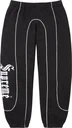 Supreme Curve Piping Sweatpant - Black (front)