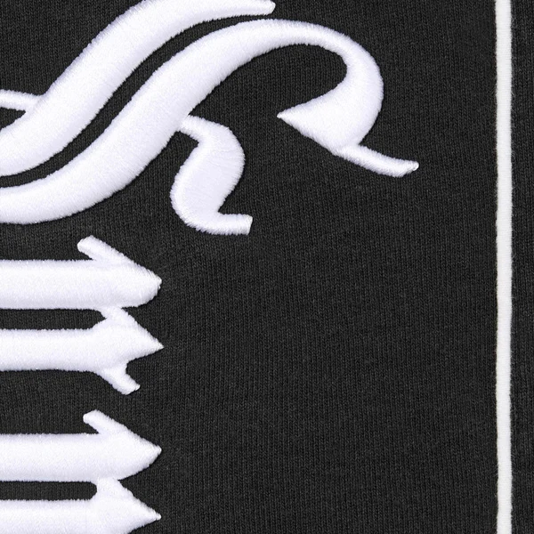 Supreme Curve Piping Sweatpant - Black (front)