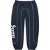 Supreme Curve Piping Sweatpant - Navy (front)