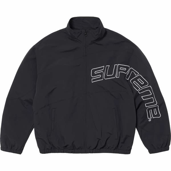 Supreme Curve Track Jacket - Black (front)