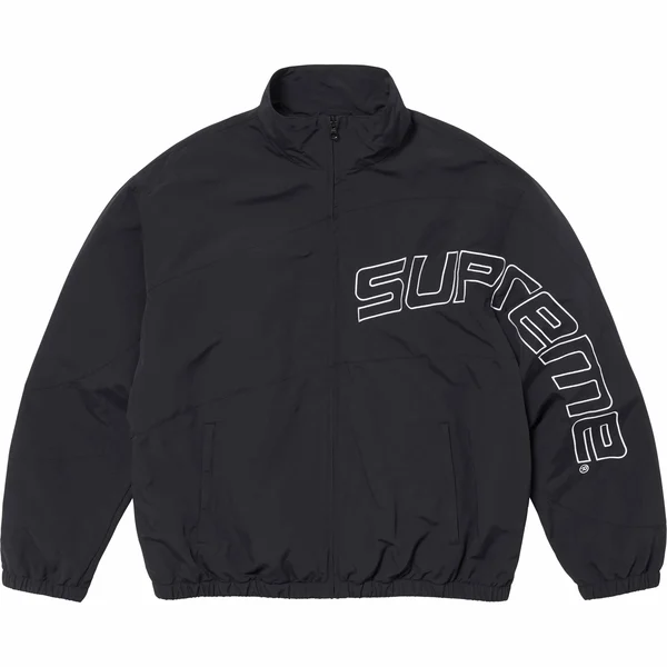 Supreme Curve Track Jacket - Black (front)