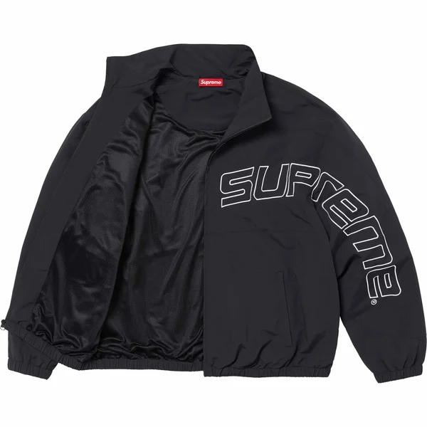 Supreme Curve Track Jacket - Black (front)