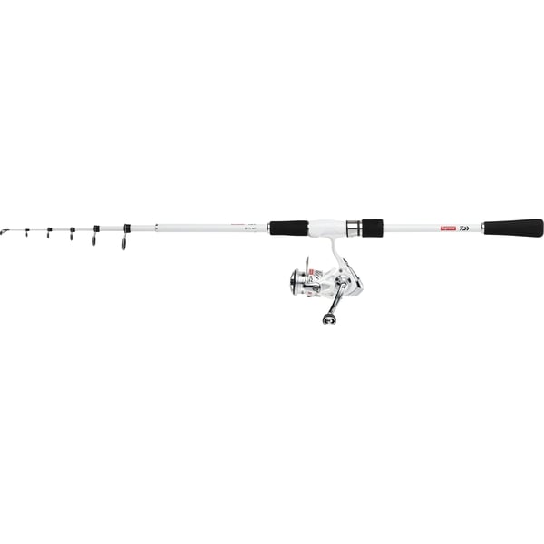 Supreme Daiwa DV1 Fishing Rod and Reel - White (front)