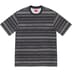 Supreme Dash Stripe S/S Top - Black (front)