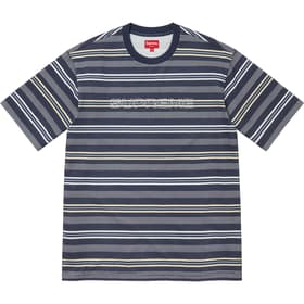 Supreme Dash Stripe S/S Top Navy