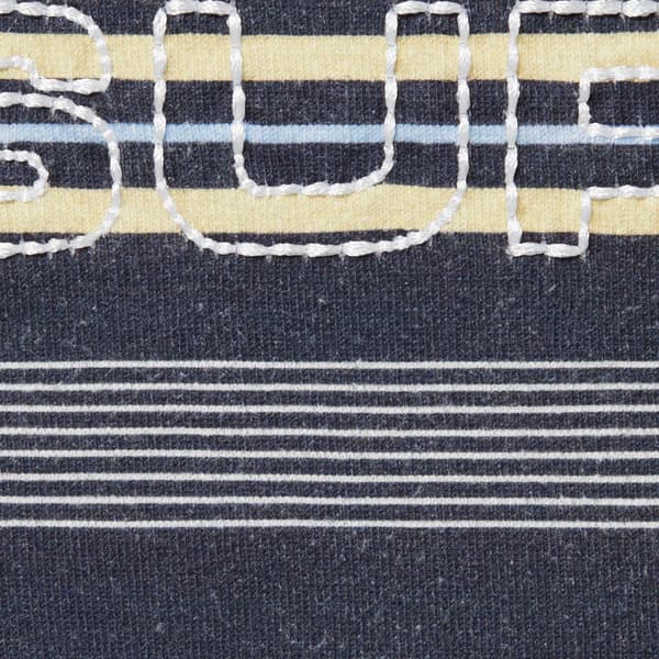 Supreme Dash Stripe S/S Top - Navy (front)