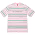 Supreme Dash Stripe S/S Top - Pink (front)