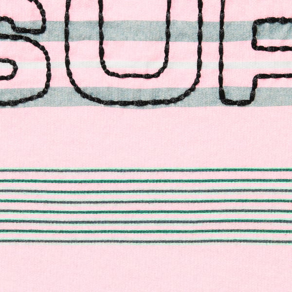 Supreme Dash Stripe S/S Top - Pink (front)
