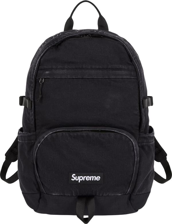 Supreme Denim Backpack - Black (front)