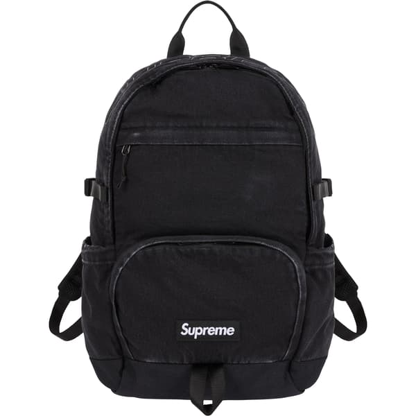 Supreme Denim Backpack - Black (front)