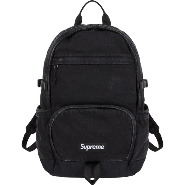 Supreme Denim Backpack - Black (front)
