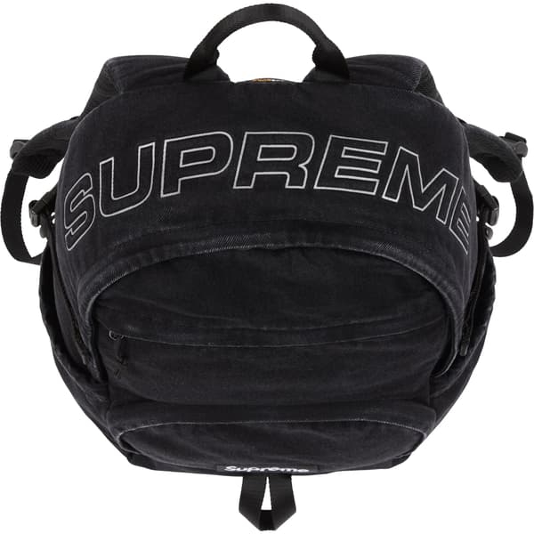 Supreme Denim Backpack - Black (front)