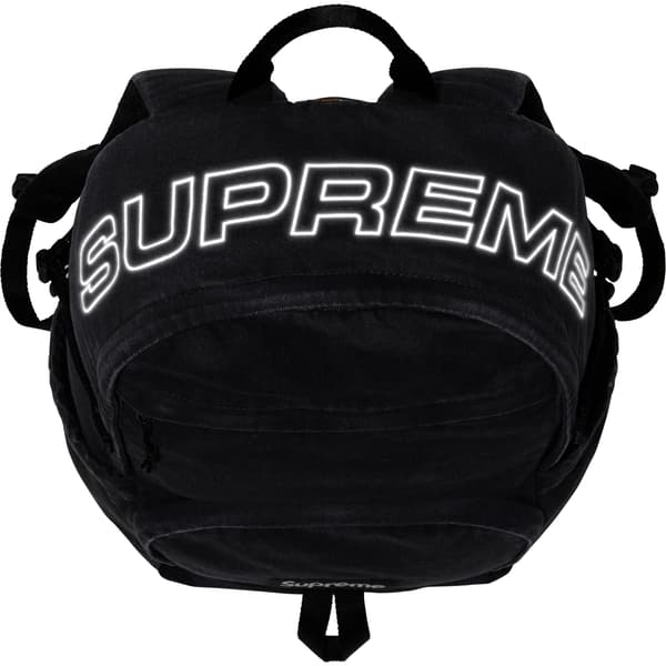 Supreme Denim Backpack - Black (front)