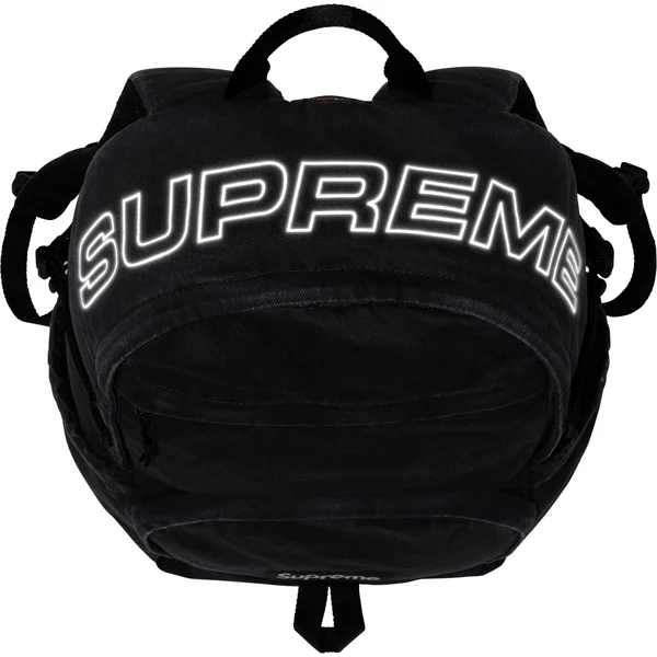 Supreme Denim Backpack - Black (front)