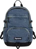 Supreme Denim Backpack - Washed Indigo (front)