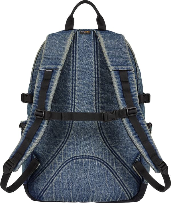 Supreme Denim Backpack - Washed Indigo (front)