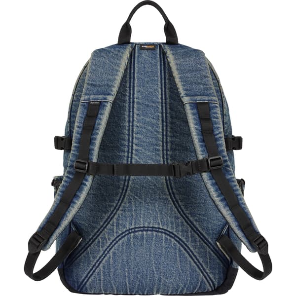 Supreme Denim Backpack - Washed Indigo (front)