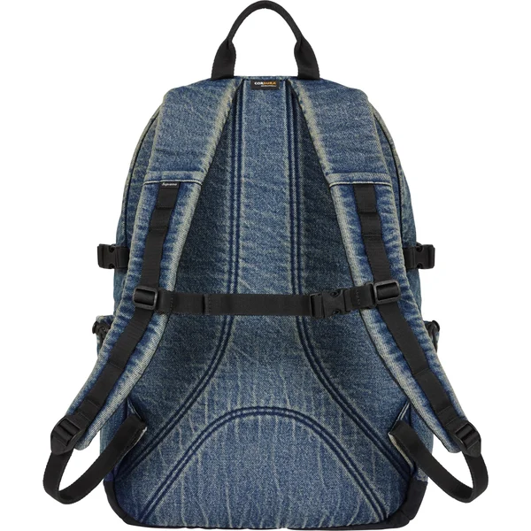 Supreme Denim Backpack - Washed Indigo (front)