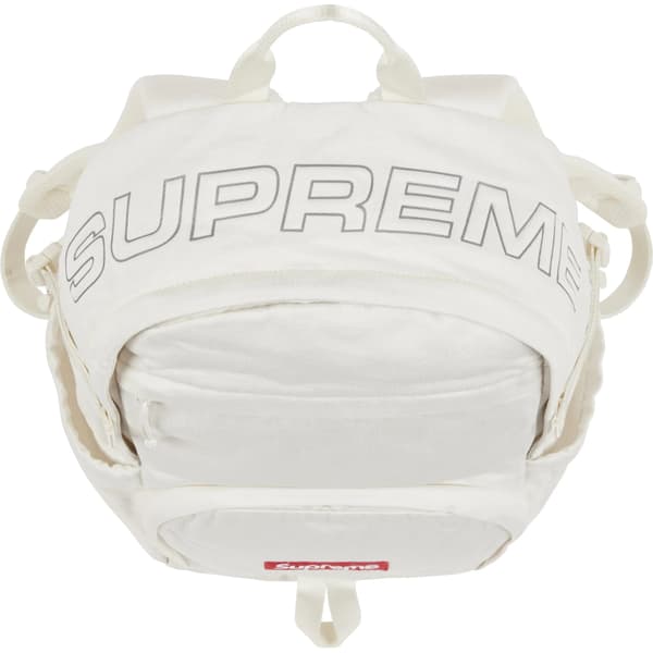 Supreme Denim Backpack - White (front)