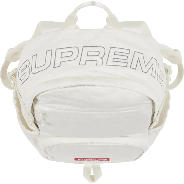 Supreme Denim Backpack - White (front)