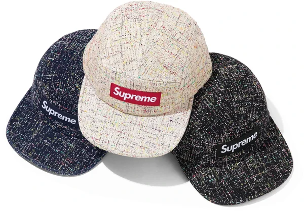 Supreme Denim Bouclé Camp Cap - Product Image