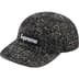 Supreme Denim Bouclé Camp Cap - Black (front)