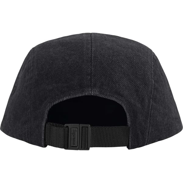 Supreme Denim Camp Cap - Black (front)