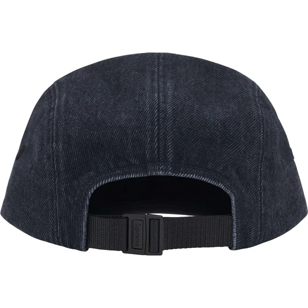 Supreme Denim Camp Cap - Black (front)