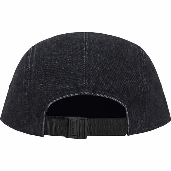 Supreme Denim Camp Cap - Black (front)