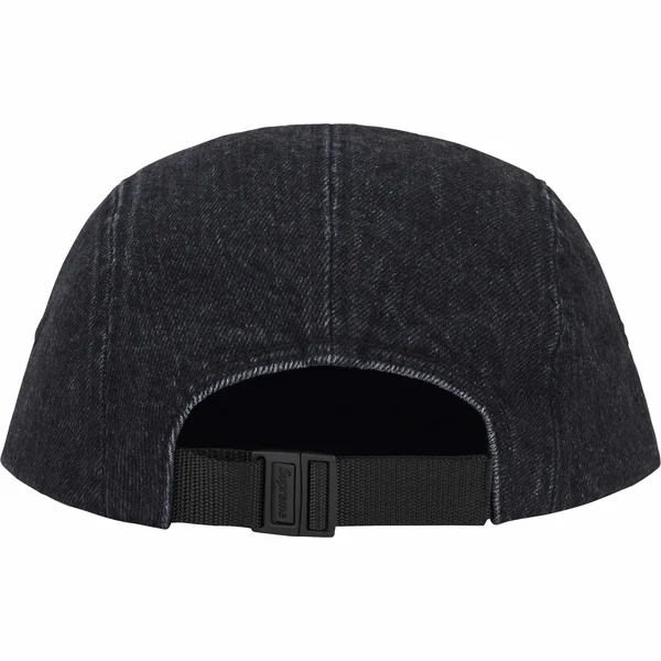 Supreme Denim Camp Cap - Black (front)