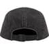 Supreme Denim Camp Cap - Black (front)