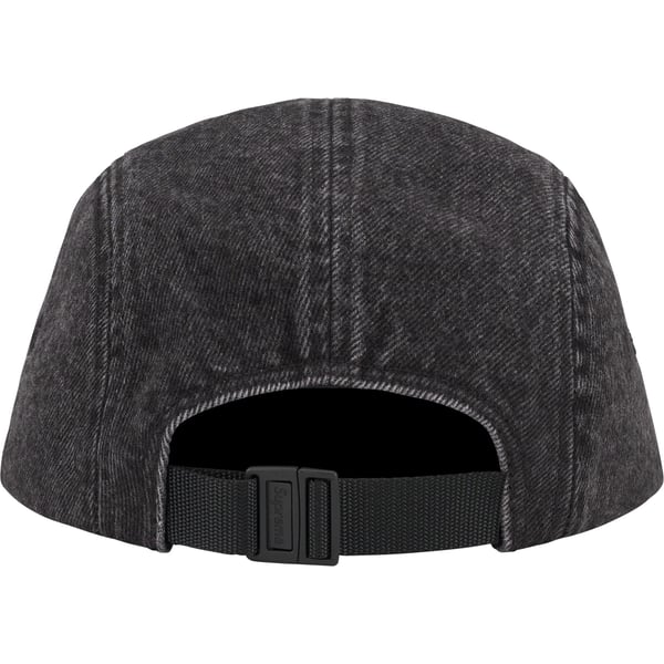 Supreme Denim Camp Cap - Black (front)