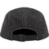 Supreme Denim Camp Cap - Black (front)