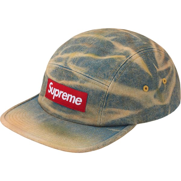 Supreme Denim Camp Cap - Dirty Indigo (front)
