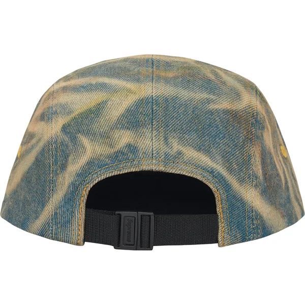 Supreme Denim Camp Cap - Dirty Indigo (front)