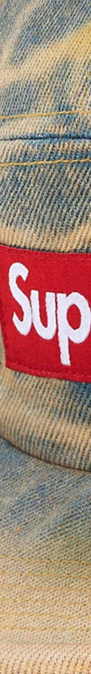 Supreme Denim Camp Cap - Dirty Indigo (front)