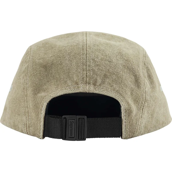 Supreme Denim Camp Cap - Olive (front)