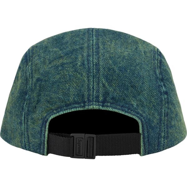 Supreme Denim Camp Cap - Overdyed Green (front)