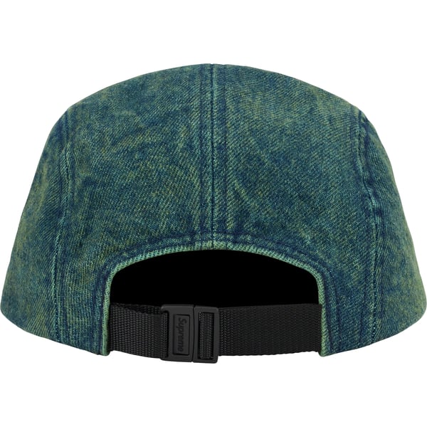 Supreme Denim Camp Cap - Overdyed Green (front)